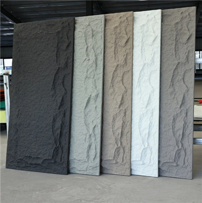 दीवार की सजावट के लिए कृत्रिम पत्थर पु नकली पत्थर पैनल लिबास